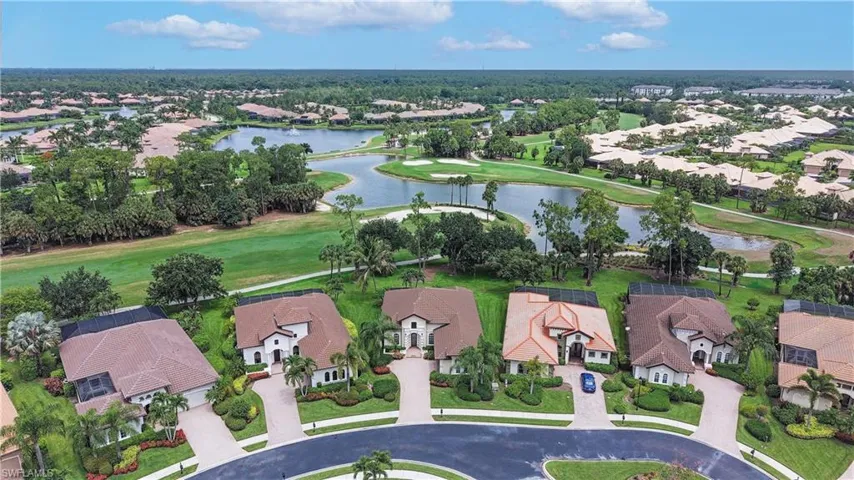 Aerial View of the residence and The Classics Country Club and Golf Course.