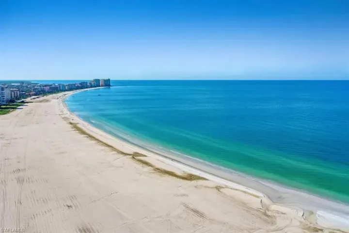 View of water feature featuring a beach view