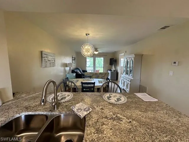View from kitchen