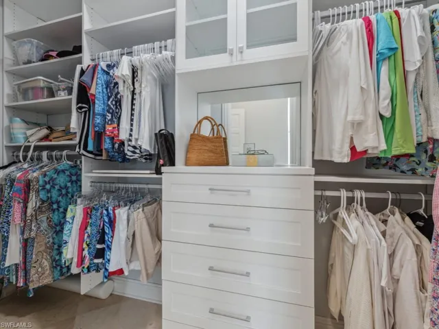 View of spacious closet