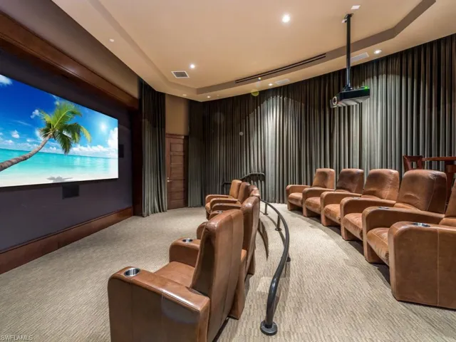 View of carpeted cinema