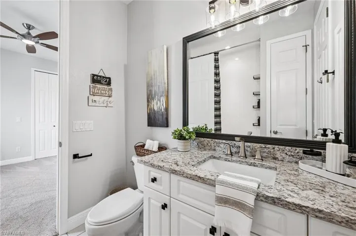 JUpdated ack & Jill Bath With New Granite & Modern Fixtures!