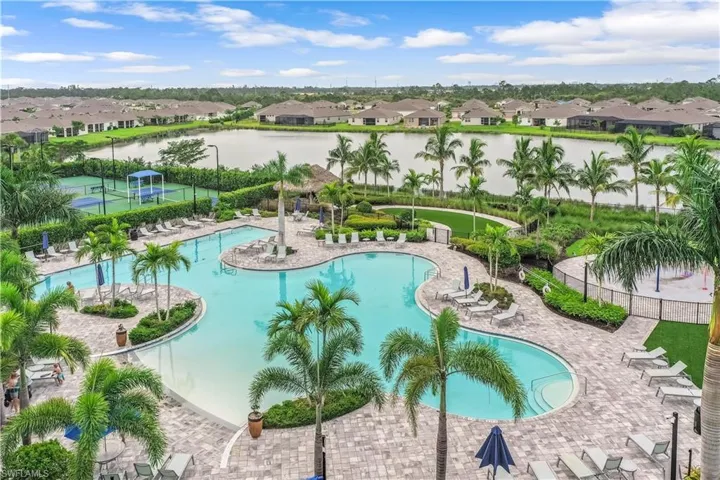 Relaxing view of the lake from the community pool area