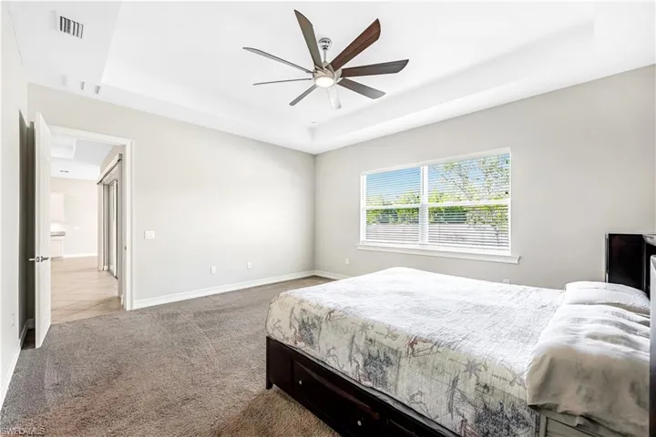 Oversized Master Bedroom with Tray Ceiling