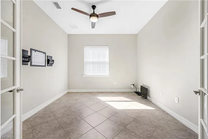 Office/Den area with french doors