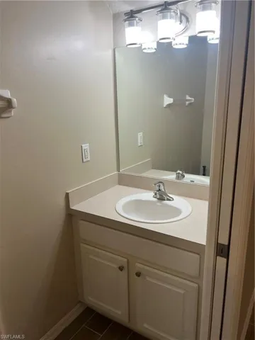 Bathroom featuring vanity