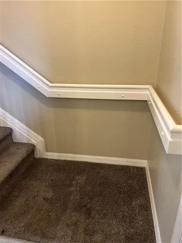 Stairway with carpet
