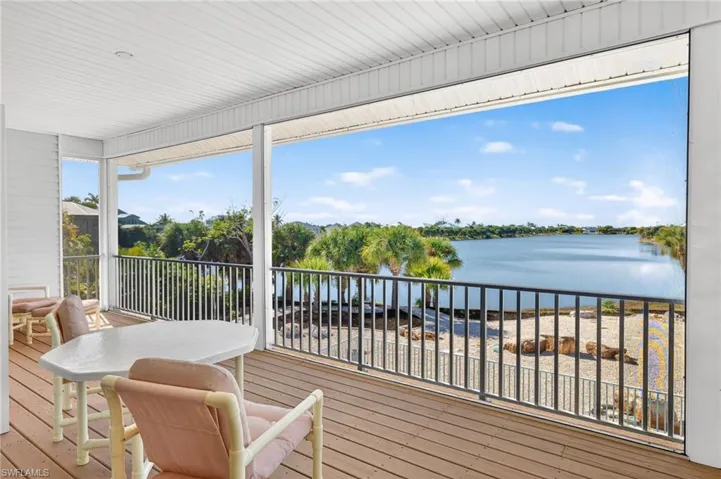 Deck with a water view