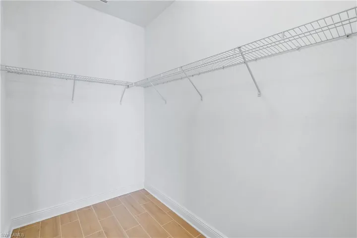 Walk in Closet Tile flooring