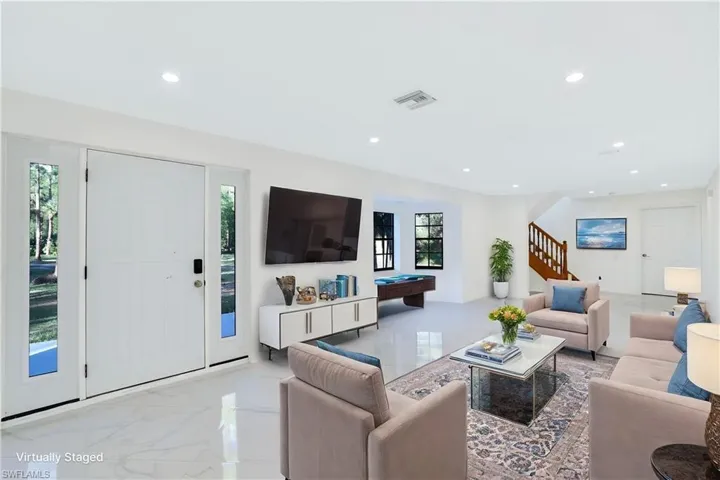 Staged 1st floor Living room