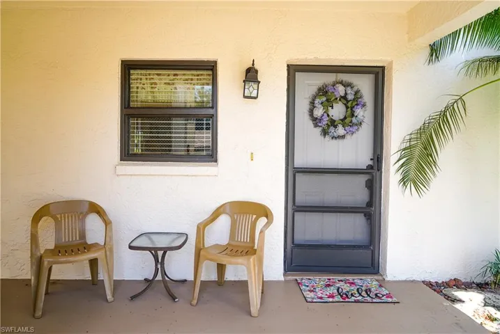 View of exterior entry