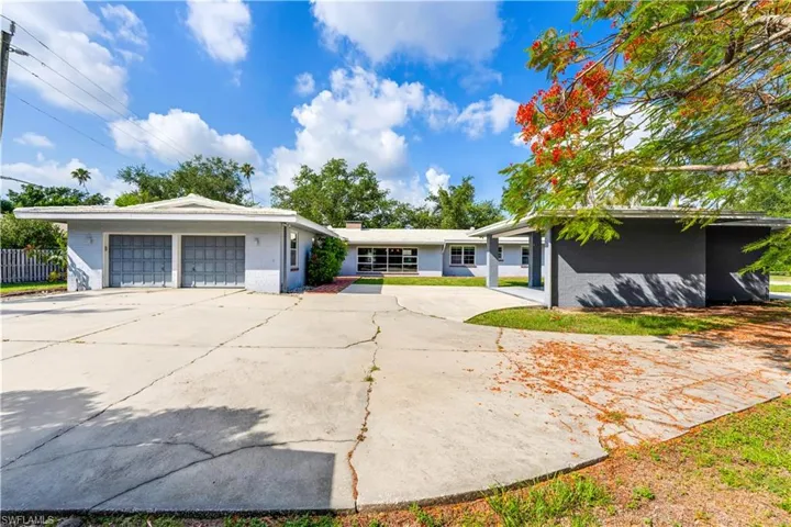 Ranch-style house with a garage