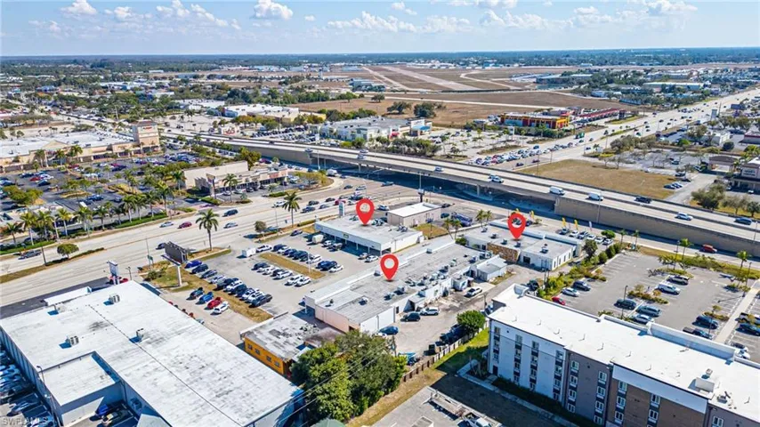 Aerial view of property's location