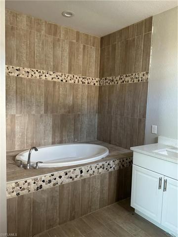 Master bathroom of actual home