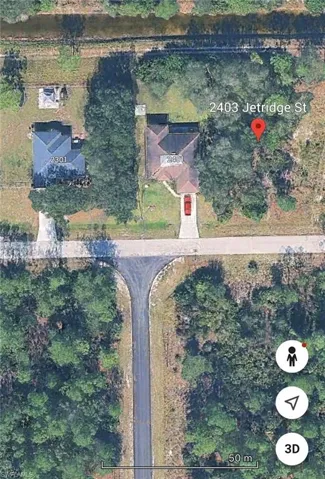 Aerial view of property's location