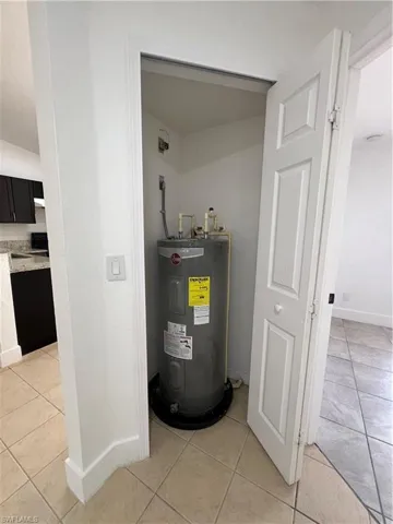 Utilities with electric water heater