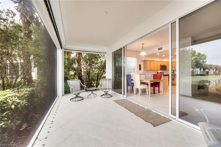 StormSmart electric fabric shutters cover these openings