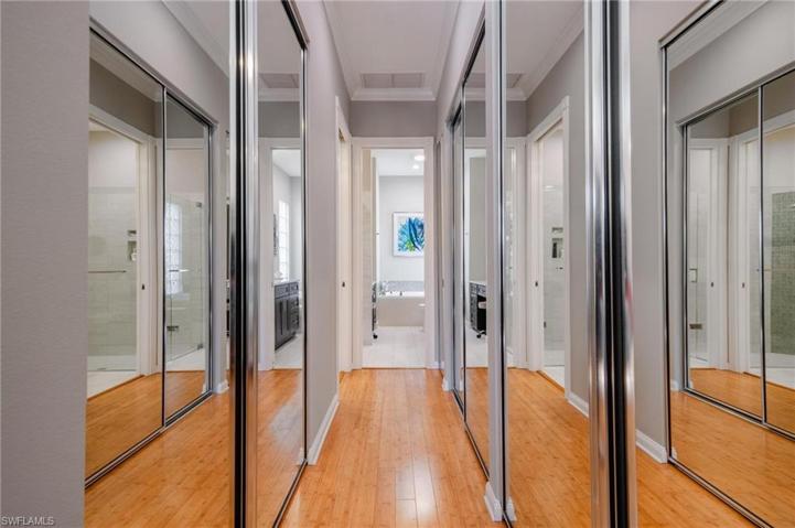 Master closet hallway