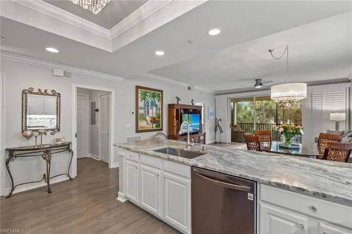 The open floor plan makes for fun and easy entertaining.