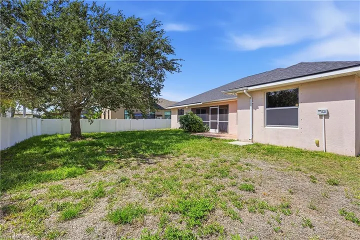 Rear yard