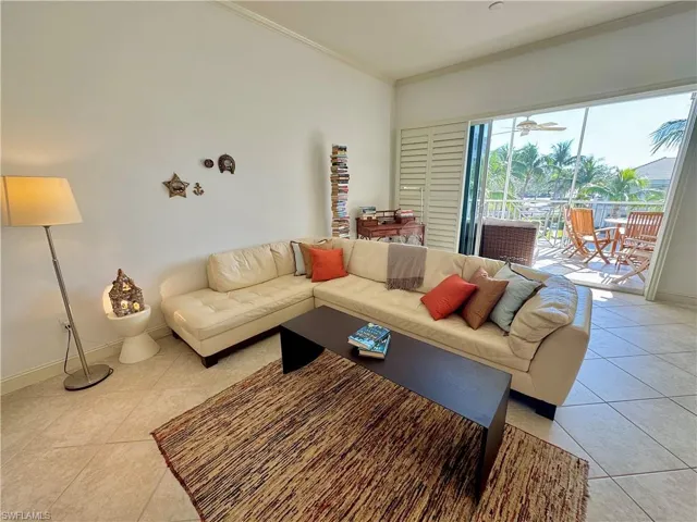 Tiled living room