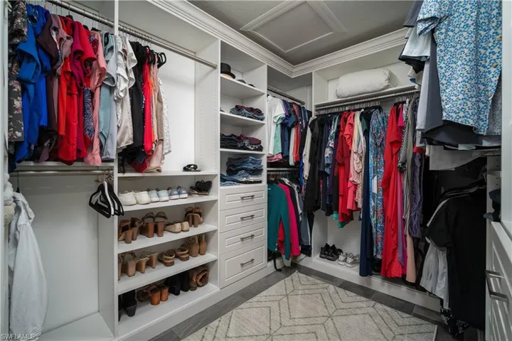 View of spacious closet