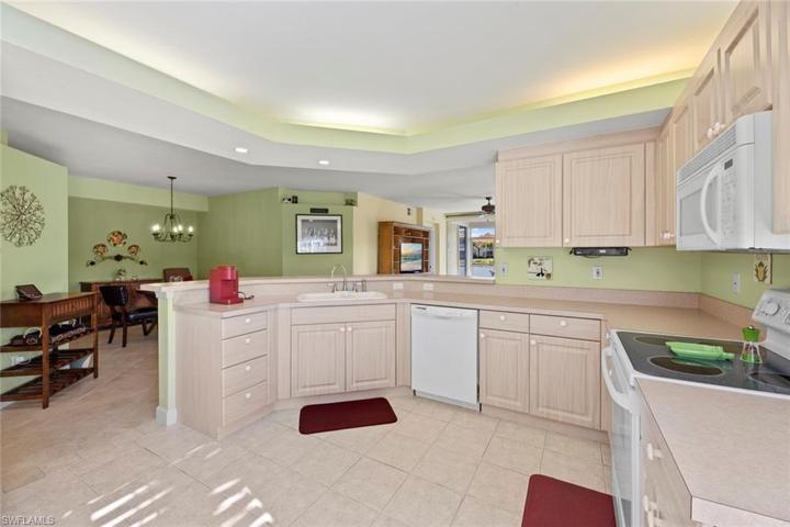 Dining area just to left of kitchen
