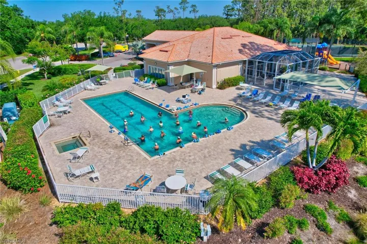 Clubhouse, community pool and spa