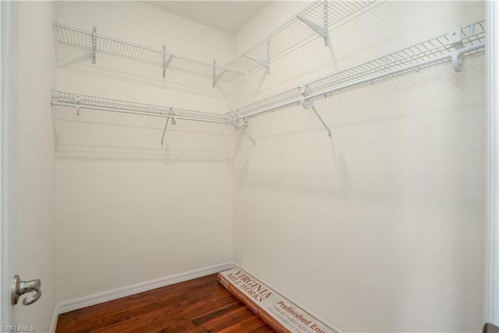 his and her closets in the master bedroom