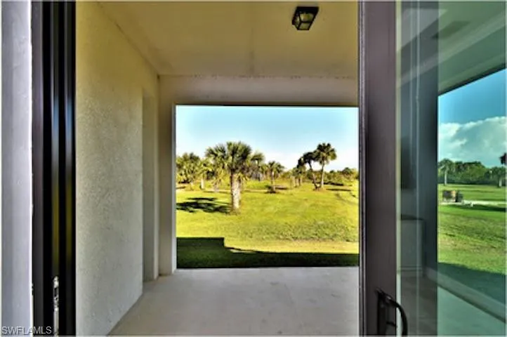Entryway featuring concrete floors