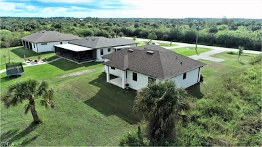 View from above of property