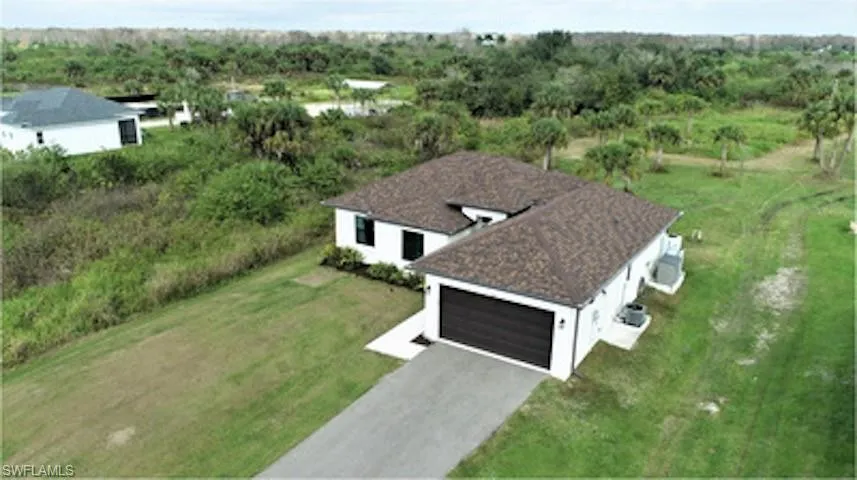 View from above of property