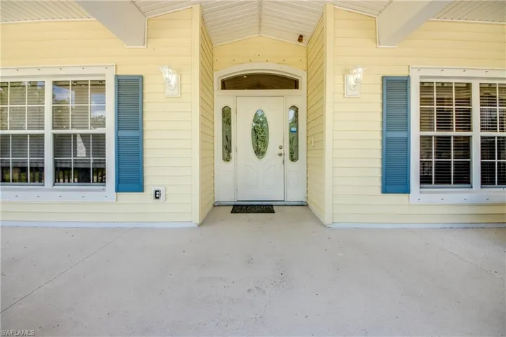 View of exterior entry
