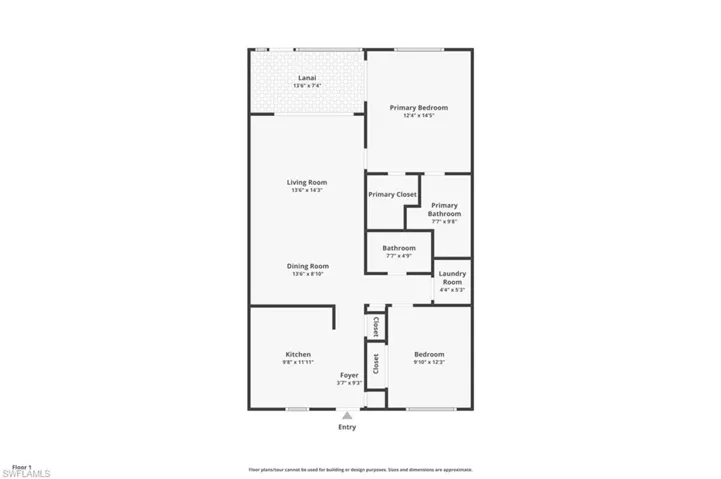 View of floor plan / room layout