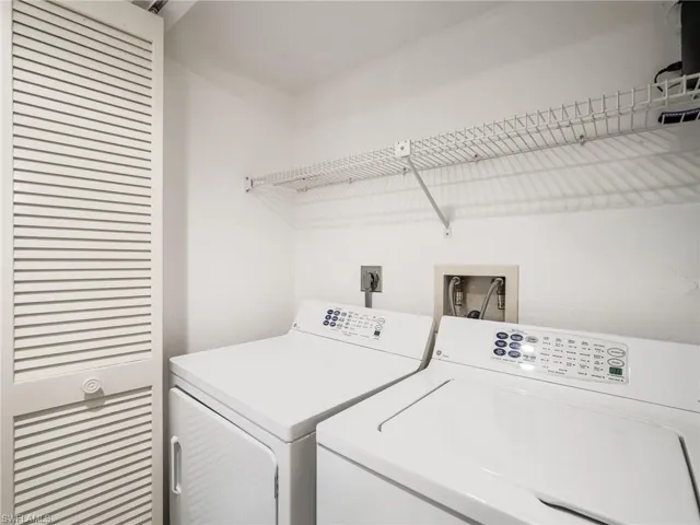 Laundry area with independent washer and dryer
