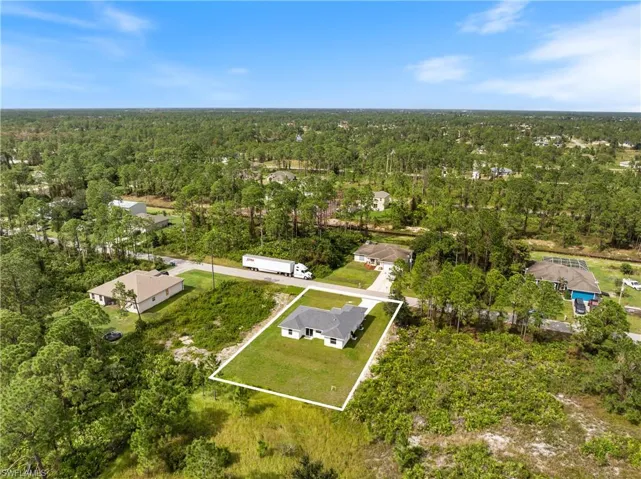 Birds eye view of property