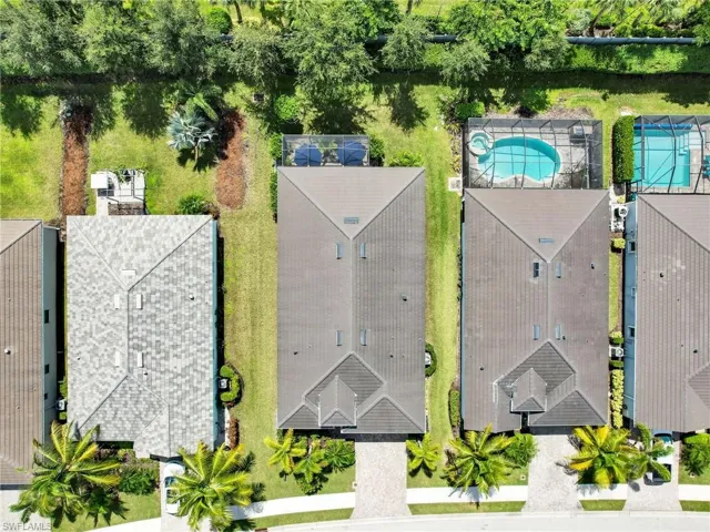 Private backyard backing to 55+ community
