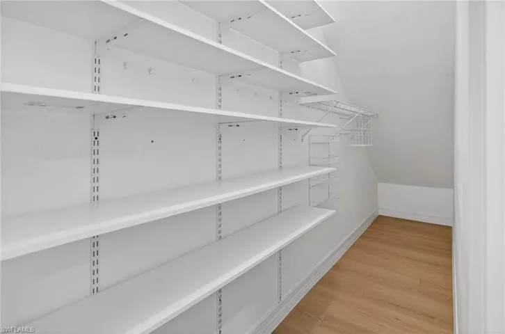 View of storage under the stairs