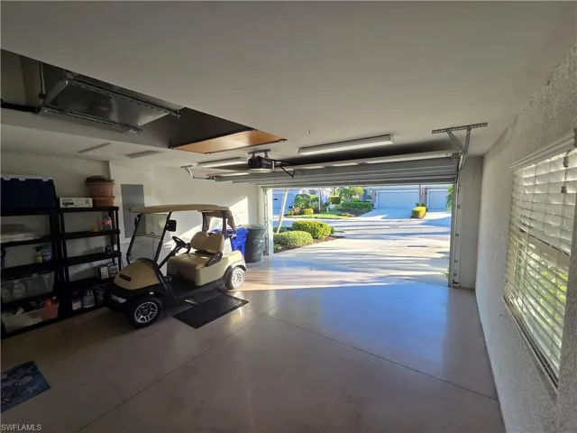 Garage with electric panel