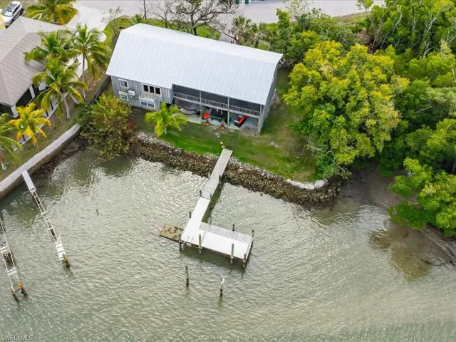 View from above of property featuring a large body of water