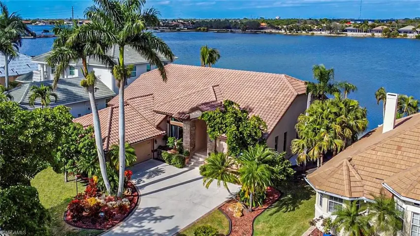 View from above of property featuring a large body of water