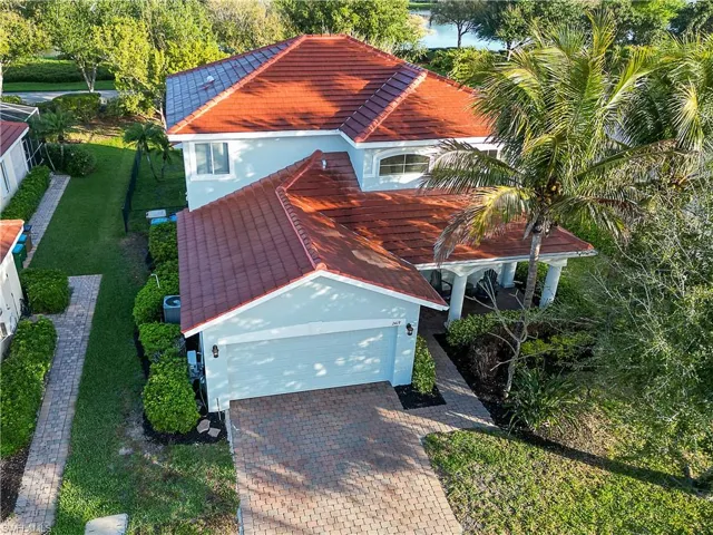 View from above of property