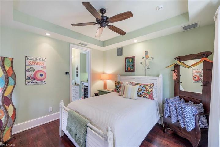 Ground floor. secluded guest cabana with coffee bar, beverage refrigerator & reclaimed wood flooring from New Orleans!