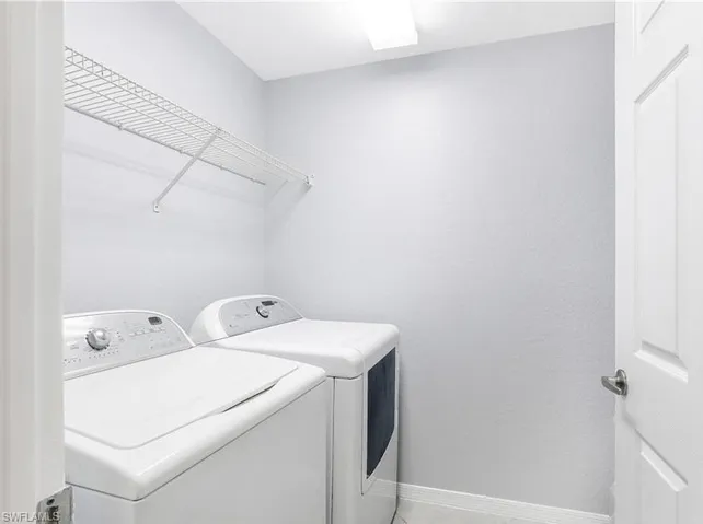 In unit laundry has new washer not pictured.
