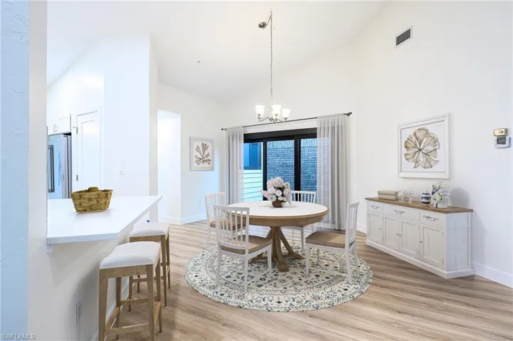 Dining room - virtually staged