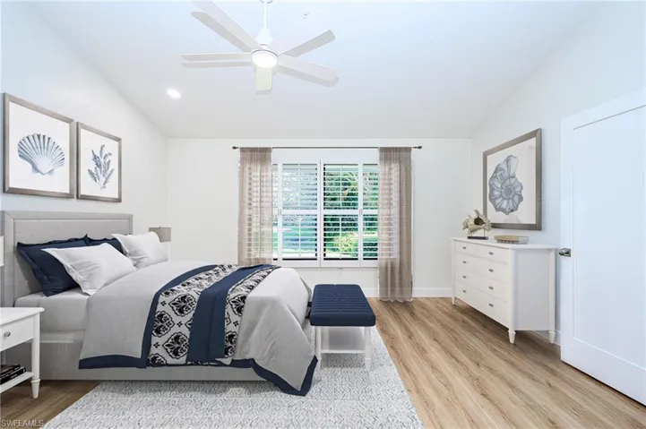 Master bedroom - virtually staged
