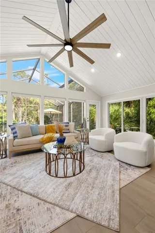 Sunroom / living room with plenty of natural light