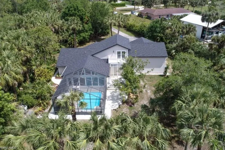 View from above of property