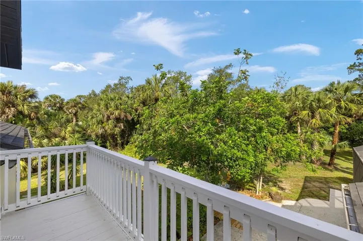 Balcony off the master bedroom
