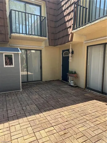View of patio / terrace with a balcony